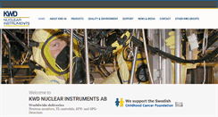 Desktop Screenshot of kwdnuclearinstruments.se