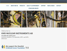 Tablet Screenshot of kwdnuclearinstruments.se